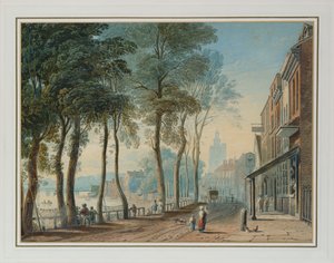 Cheyne Walk, Chelsea, 1816 alkotó: John Varley