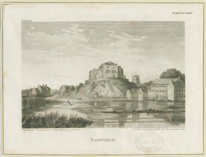Tamworth kastély: metszet, nd [c 1798]