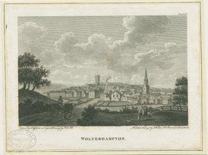 Wolverhampton – South West View: gravírozás, nd [c 1796]