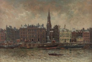 Quayside, Newcastle upon Tyne, 1886 alkotó: John Wallace