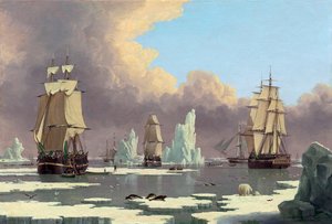 Az északi bálnahalászat: A hattyú és Izabella, c. 1840