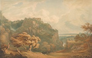 Tivoli kilátása Róma felé alkotó: John Warwick Smith