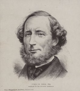 Cyrus West Field amerikai pénzember, aki részt vett az első transzatlanti távírókábel lefektetésében 1858-ban