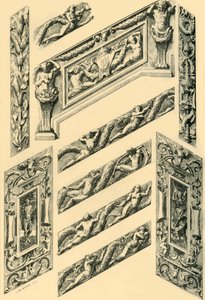 A lépcsőház díszítésének részletei, 1870-es évek, 1881.