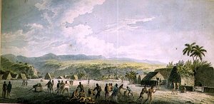 Atooi belvízi kilátás alkotó: John Webber
