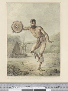 F.36 A Sandwich-szigetek embere, Tánc, 1773-84 körül (akvarell) alkotó: John Webber