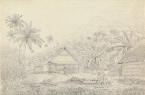 Kilátás a Krakatau-szigetre alkotó: John Webber