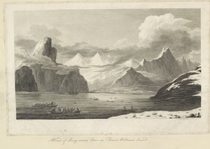 A Snug Corner Cove képe Vilmos herceg hangjában: Az 1778-as Soundban látható felbontás és felfedezés a Cook kapitány harmadik utazásán alkotó: John Webber