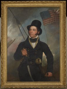 Samuel Chester Reid kapitány portréja alkotó: John Wesley Jarvis