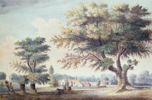 Az Old Cheesecake House, a Serpentine-től északra, 1786