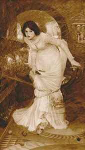 The Lady of Shalott (fotónyomat) alkotó: John William (after) Waterhouse