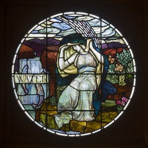 Biddulph Grange, James Powell & Sons, John William Brown (1842-1928), Water, 1903, szecesszió