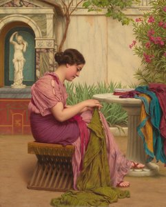 Egy öltés szabad, avagy Egy öltés az időben, 1917 alkotó: John William Godward