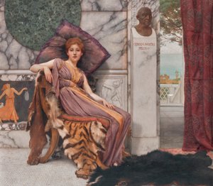 A Dolce Far Niente (1893) alkotó: John William Godward