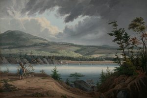 Cohoes kilátása, kb. 1820.
