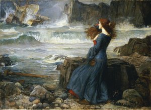 Miranda – A vihar, 1916 alkotó: John William Waterhouse