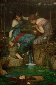Az Orfeusz fejét megtaláló nimfák alkotó: John William Waterhouse
