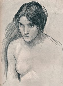Tanulmány a Hylas és a nimfák című festményhez, 1896 alkotó: John William Waterhouse