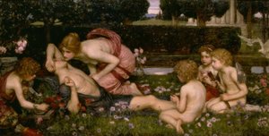 Adonis ébredése alkotó: John William Waterhouse