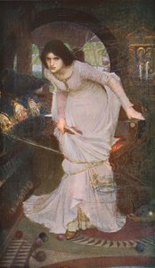 Shalott asszonya Lancelotra nézve, 1894, 1930. alkotó: John William Waterhouse