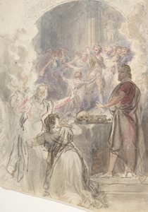 Jelenet a Margaret nénikém tükör emléktörténetéből, Sir Walter Scotttól, kb. 1828.