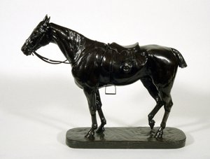 Fáradt vadász (bronz) alkotó: John Willis-Good