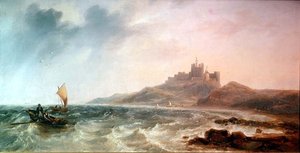 Bamburgh kastély alkotó: John Wilson Carmichael