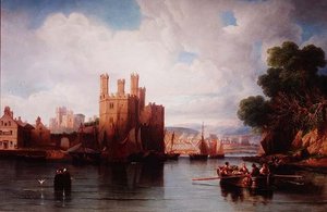 Caernarvon kastély alkotó: John Wilson Carmichael