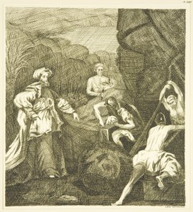 Hogarth oltárképe – A sír lezárása (toll és tinta papíron) alkotó: John Withers