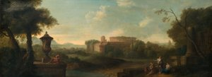Róma az Aventinus-dombtól, 1710. alkotó: John Wootton