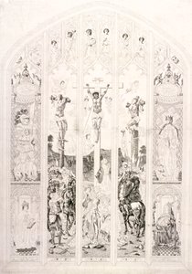 Keleti ablak St Margaretben, Westminsterben, a keresztre feszítést ábrázolva, London, 1787