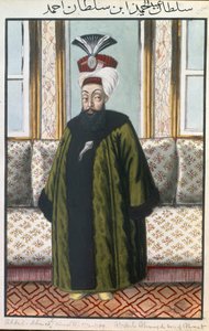 I. Abdul Hamid (1725-89) szultán 1774-89, a "A Series of Portraits of the Emperors of Turkey" (A török császárok portrésorozata) című műből, 1808.