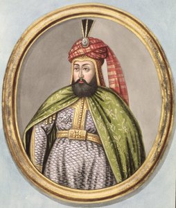 Amurath (Murad) IV (1612–1640) szultán 1623–1640, a „Török császárok portréi” sorozatból