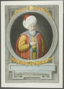 Orkan Kahn, a török császárok portréi című kötetből. alkotó: John Young