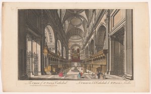Kilátás a londoni Szent Pál-székesegyház kórusára A Szent Pál-székesegyház kórusa (cím a tárgyon) alkotó: John and Carington Bowles