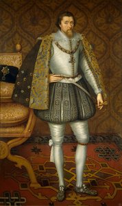VI. Jakab és I. Anglia és Írország - I. Jakab angol király (1566-1625) portréja, De Critz (Decritz), John, the Elder (1551/2-1642), c. 1605 – Olaj, vászon