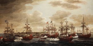 Charlotte hercegnő partraszállása Harwichban 1761-ben, 1762-ben