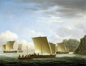 A mentőcsapat érkezése a "Luxborough" galériából Newfounland (Új-Fundland) (Új-Fundland) (Kanada). John Cleveley (1712-1777) 1727 körüli olajfestménye.