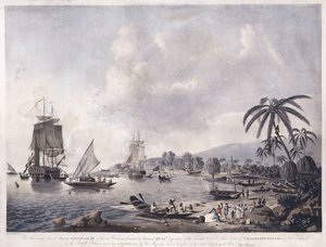Kilátás a Matavai-öbölre, Tahiti, 1787