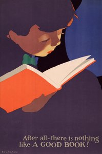 Fiatal fiú plakátja, aki könyvet olvas alkotó: Jon O. Brubaker