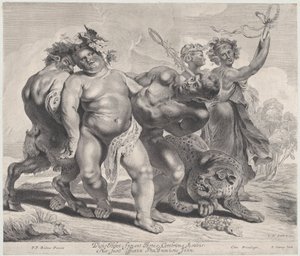 Bacchus részegsége, 1630-57., 1630-57. alkotó: Jonas Suyderhoef