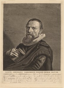 Samuel Ampzing alkotó: Jonas Suyderhoff after Frans Hals
