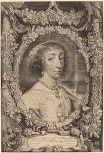 Henrietta Mária, Anglia királynője alkotó: Jonas Suyderhoff after Sir Anthony van Dyck