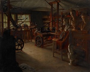 James Watt dolgozószobája, Heathfield Hall, 19. század.