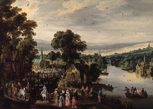 Village Fete alkotó: Joos or Josse de The Younger Momper
