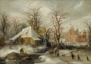 Téli táj, 1625-1630 körül (olaj, vászon)