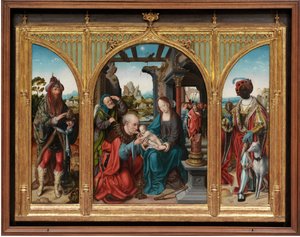 A mágusok imádása, 1525 körül (olaj, tölgyfa panelek)