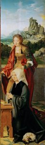 Korai holland művészet: Donorral (szárnyas oltár, jobb oldali panel) par Cleve, Joos van (kb. 1485-1540), kb. 1530. Olaj, fa, 94,5x30. Művészettörténeti Múzeum, Vienne alkotó: Joos van Cleve