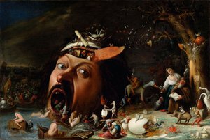 Barokk: Szent Antal megkísértése, Craesbeeck, Joos (Josse) van (1605/06-kb. 1660), c. 1650. Olaj, vászon. Kunsthalle, Karlsruhe