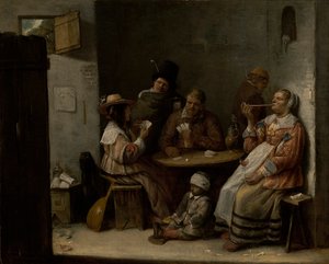 Kártyajátékosok, 1645 körül